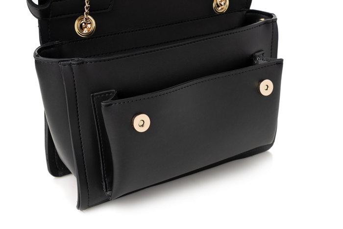 Vince Camuto Bolso Bandolera Sorrento - Black, Bolso de Piel Sintética para Mujer, Elegante y Duradero